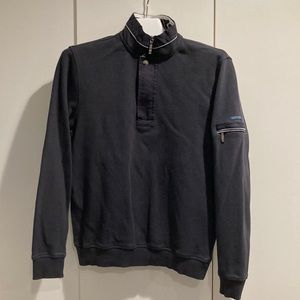 Navy Blue Saint James Zip Pullover